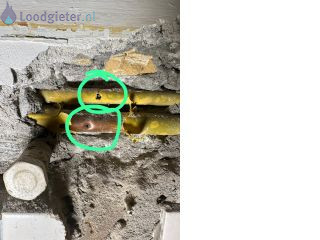 Loodgieter Leiding doorboord Doorboorde leiding