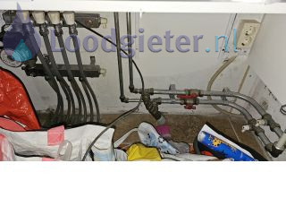 Loodgieter Pomp vloerverwarming Sluiting in pomp vloerverwarming