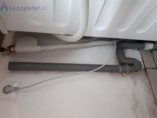 Loodgieter Afvoer wasmachine verstopt pvc afvoerbuis