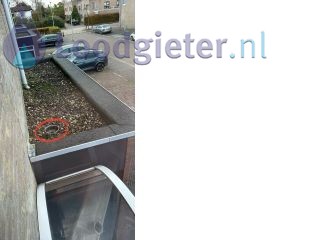 Loodgieter Nieuwerkerk aan den IJssel Lekkage van de afvoer op het schuurdakje